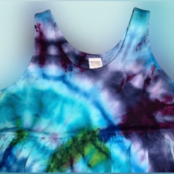 Dharma Trading Co, tie dyed sundress, girls’ sz 10 - Picture 2 of 4